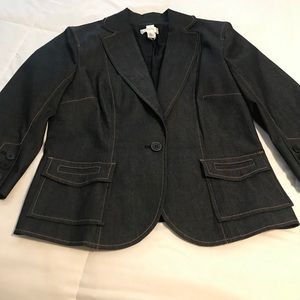 Ann Taylor Loft women’s denim blazer